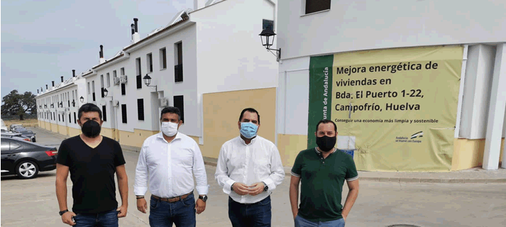 La Junta concluye la rehabilitación energética de las 22 viviendas del Puerto, en Campofrío