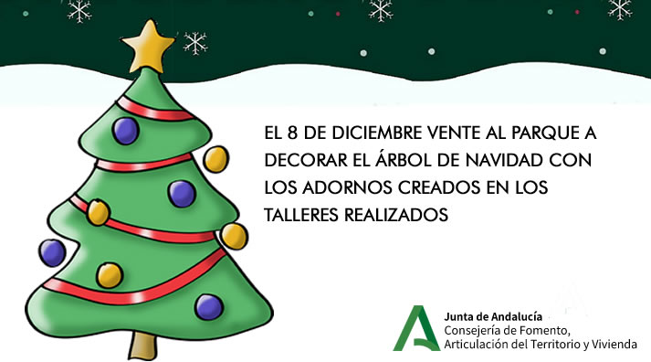 Adornos hechos por niños con material reciclado decorarán el árbol de Navidad del Alamillo