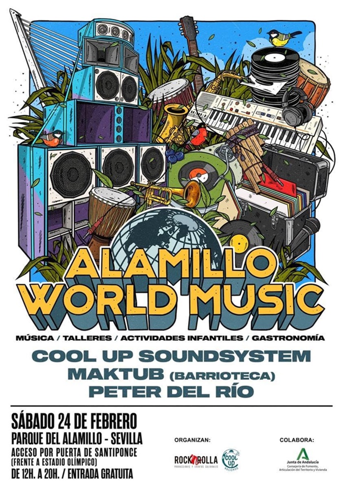  El próximo 24 de febrero se celebrará en el Parque el encuentro intercultural Alamillo World Music