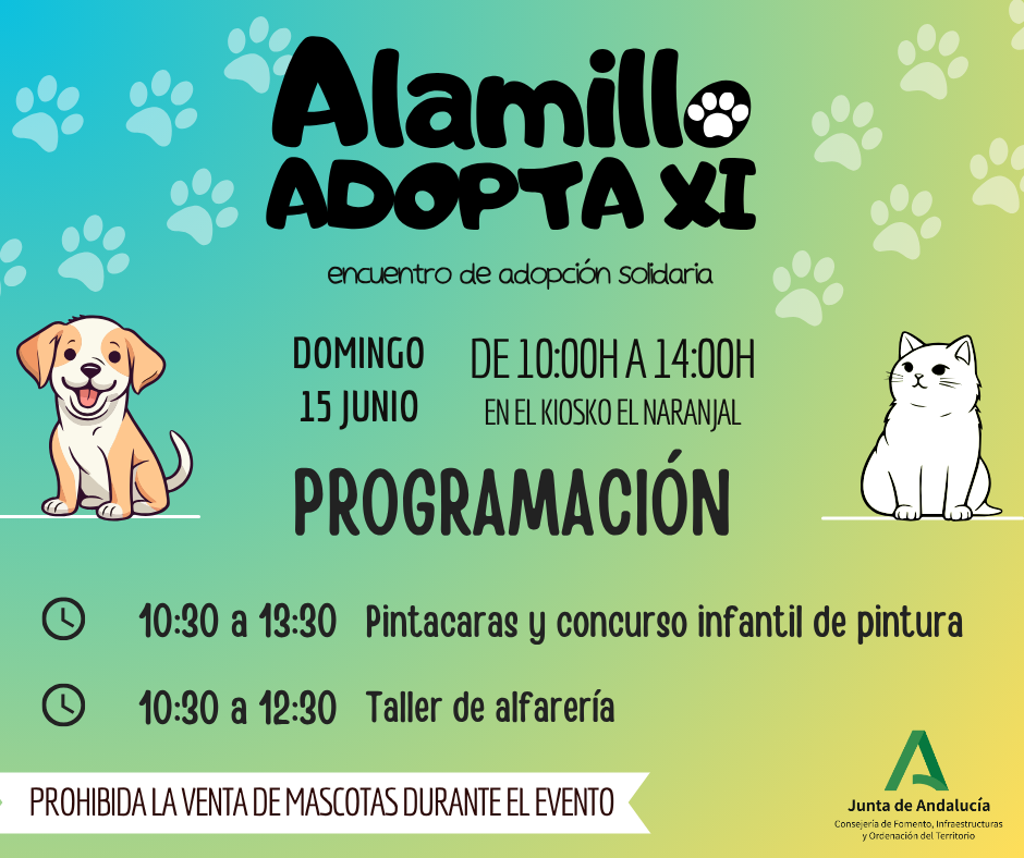  Protectoras de animales se darán cita el domingo en la XIII edición de ‘Alamillo Adopta’