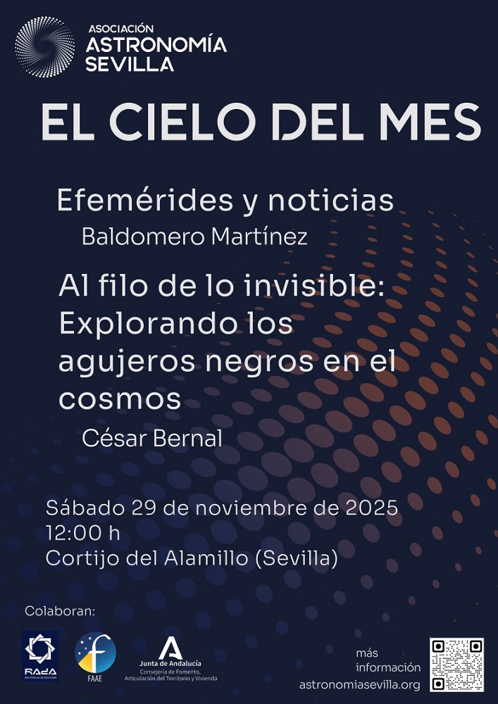  La sesión del ‘Cielo del Mes’ del próximo sábado en el Alamillo tratará sobre los agujeros negros en el cosmos