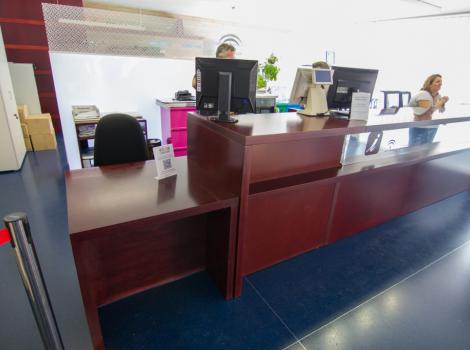 Centro de Recepción de visitantes. Mostrador de atención