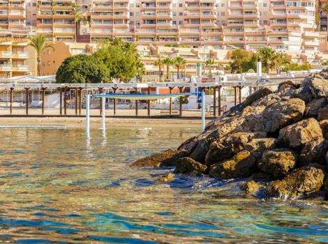 Zona de servicios adaptados de playa
