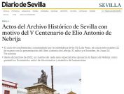 Actos del Archivo Histórico de Sevilla con motivo del V Centenario de Elio Antonio de Nebrija