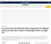 Archivo Municipal Málaga - Documentos sobre aeropuerto - abril 2023