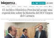 El Archivo Histórico Provincial acoge una exposición sobre la historia del IES Virgen del Carmen