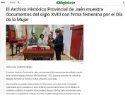 El Archivo Histórico Provincial de Jaén muestra documentos del siglo XVIII con firma femenina por el Día de la Mujer