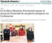 El Archivo Histórico Provincial expone el proyecto frustrado de un puerto pesquero en Carboneras