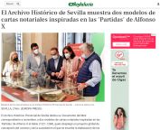El Archivo Histórico de Sevilla muestra dos modelos de cartas notariales inspiradas en las 'Partidas' de Alfonso X