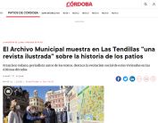 El Archivo Municipal muestra en Las Tendillas una revista ilustrada sobre la historia de los patios