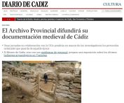 El Archivo Provincial difundirá su documentación medieval de Cádiz