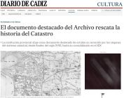 El documento destacado del Archivo rescata la historia del Catastro