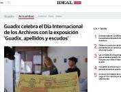 Guadix celebra el Día Internacional de los Archivos con la exposición 'Guadix, apellidos y escudos'