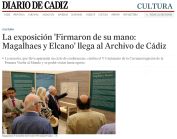 La exposición 'Firmaron de su mano Magalhaes y Elcano' llega al Archivo de Cádiz