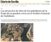 Los proyectos de obra de los pabellones de la Expo 92 ya pueden verse en el Archivo General de Andalucía