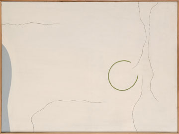 PIC ADRIÁN. Círculo abierto, 1965-66. 97 x 130 cm. Látex y óleo sobre tela