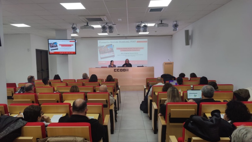 Colaboración Institucional con la Federación de Servicios de Andalucía de CCOO en Plenario de Acción Sindical.