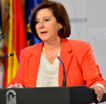 María José Sánchez, consejera de Igualdad, Salud y Políticas Sociales de la Junt