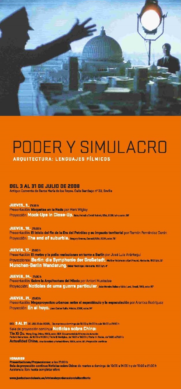 Cartel Poder y Simulacro