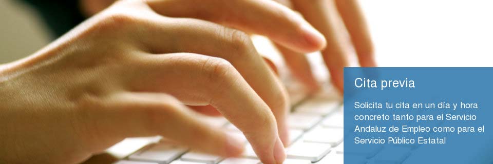 Cita Previa vía web de las Oficinas de Empleo de Andalucía