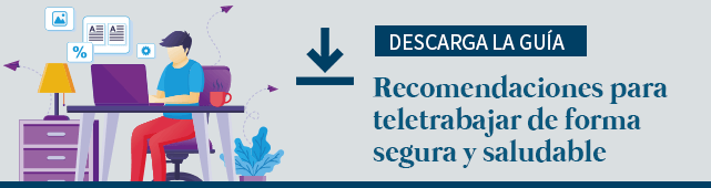 Descarga el pdf. Recomendaciones para teletrabajar de forma saludable y segura