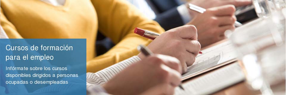 Cursos de formación para el empleo