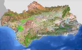 Mapa de Andalucía