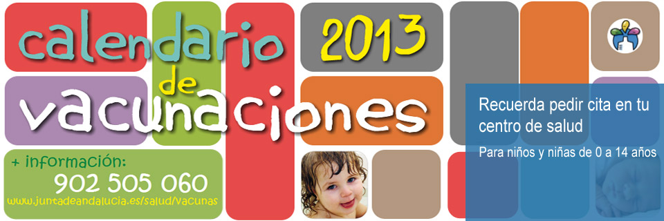 Calendario vacunaciones 2013