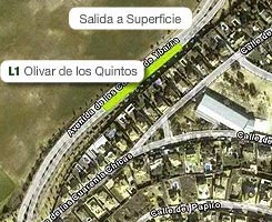 Plano de la estación de Olivar de los Quintos