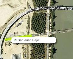 Plano de la estación de San Juan Bajo