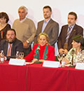 La consejera de Medio Ambiente, Cinta Castillo (en el centro), durante la entrega de premios.
