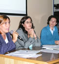De izquierda a derecha: la delegada de Medio Ambiente, Isabel Rodríguez; la presidenta de la Junta Rectora, María Ángeles Fernández; y la directora conservadora del parque, Ana Warleta.