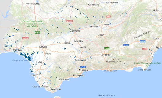 REDIAM. WMS-WFS HIC 3170 Estanques temporales mediterráneos (*)