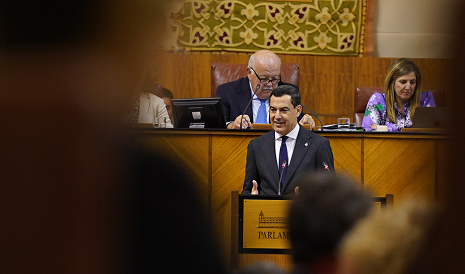 Intervención del presidente de la Junta en el Debate del Estado de la Comunidad en el Parlamento andaluz