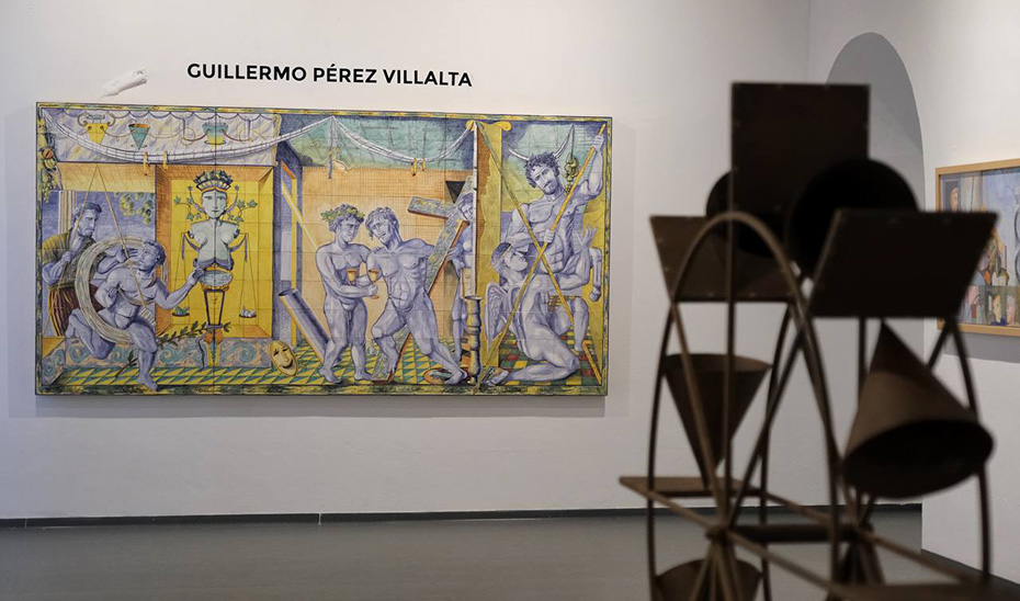 Entrada a la exposición 'El rumor del tiempo', de Guillermo Pérez Villalta, que puede visitarse en el Museo Municipal de Algeciras.