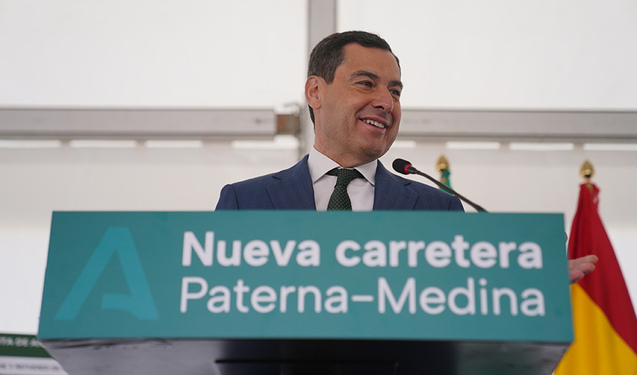 Intervención del presidente de la Junta en la visita a la obra de la carretera entre Paterna de Rivera y Medina Sidonia