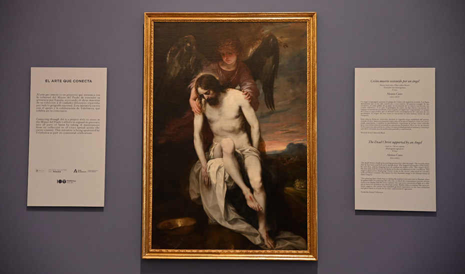 
			      El Museo de Bellas Artes de Granada exhibe de forma temporal el \u0027Cristo muerto sostenido por un ángel\u0027, de Alonso Cano.			    
			  