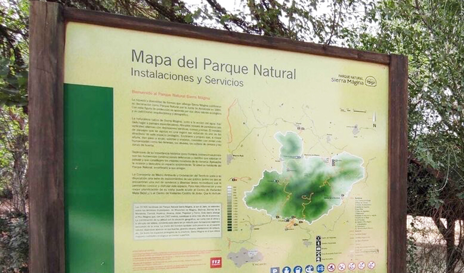 
			      Mapa del Parque Natural de Sierra Mágina			    
			  