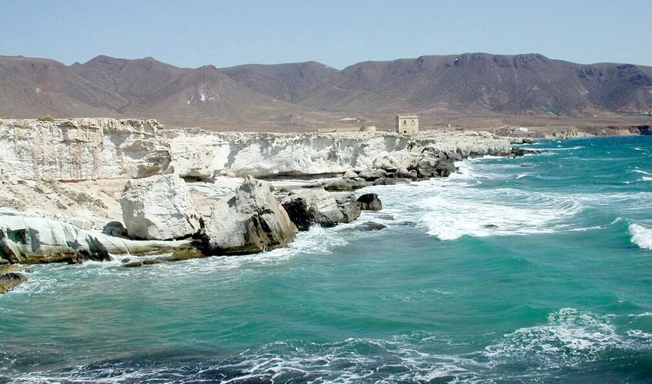 
			      Panorámica del Geoparque Mundial por Unesco del Cabo de Gata-Níjar, en Almería.			    
			  