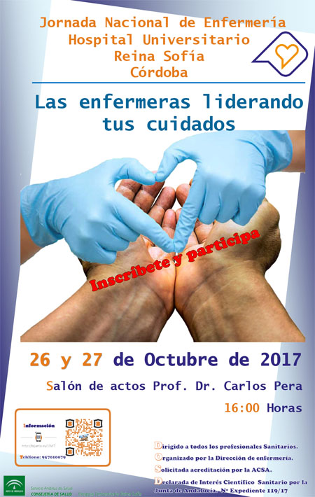 Cartel Jornada Nacional de Enfermeria. 26 y 27 de Octubre 2017