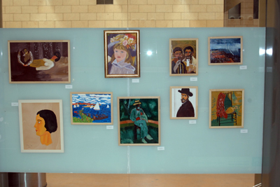 Algunas de las obras que forman parte de la exposición