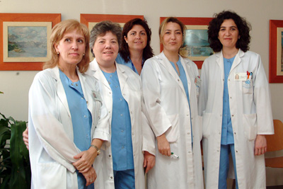 Grupo de enfermeras gestoras de casos del Hospital Reina Sofía 