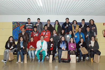 Alumnos del centro Sierra de Aras (Lucena) visitaron el hospital la semana pasada