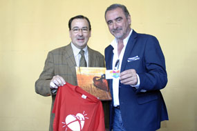 Juan Carlos Robles y Carlos Herrera, que ha apoyado la donación de órganos