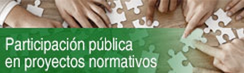 Participación pública en proyectos normativos