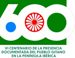Logotipo de 600 años del pueblo gitano en España