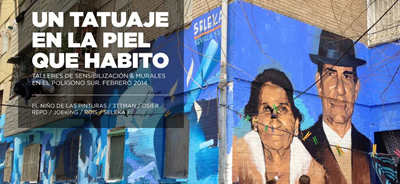 Los jóvenes de Polígono Sur transforman la barriada Martínez Montañés con sus graffitis 