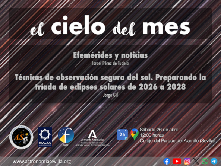 Astronomía Sevilla convoca para el sábado en el Alamillo un nuevo encuentro del ‘Cielo del Mes’ 