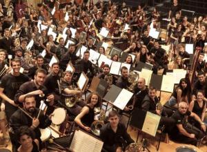Prueba acústica de la Orquesta Joven de Andalucía en el Auditorio Manuel de Falla de Granada