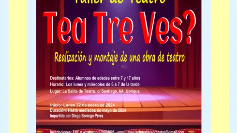 Cartel Taller de Teatro Tea Tre Ves?